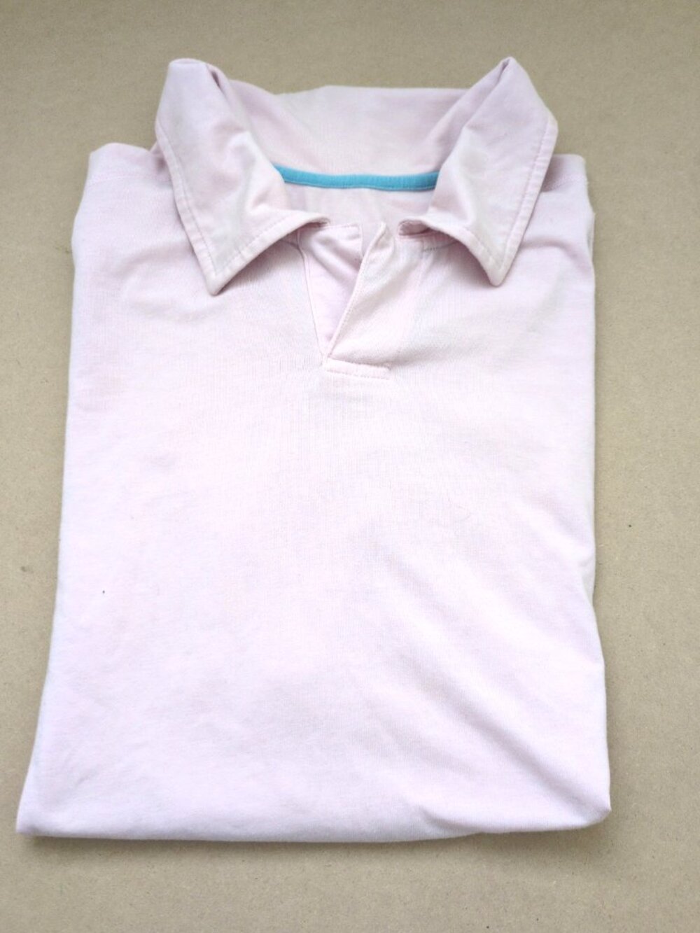 Lululemon Men's Short Sleeve Polo Light Pink, Size Large Johnny Collar
